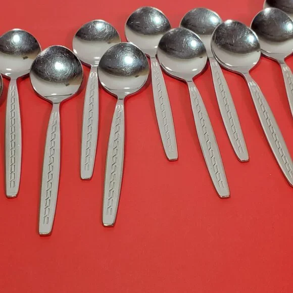 12 Rostfrei Small Tea DemitasseSpoons - Picture 9 of 11